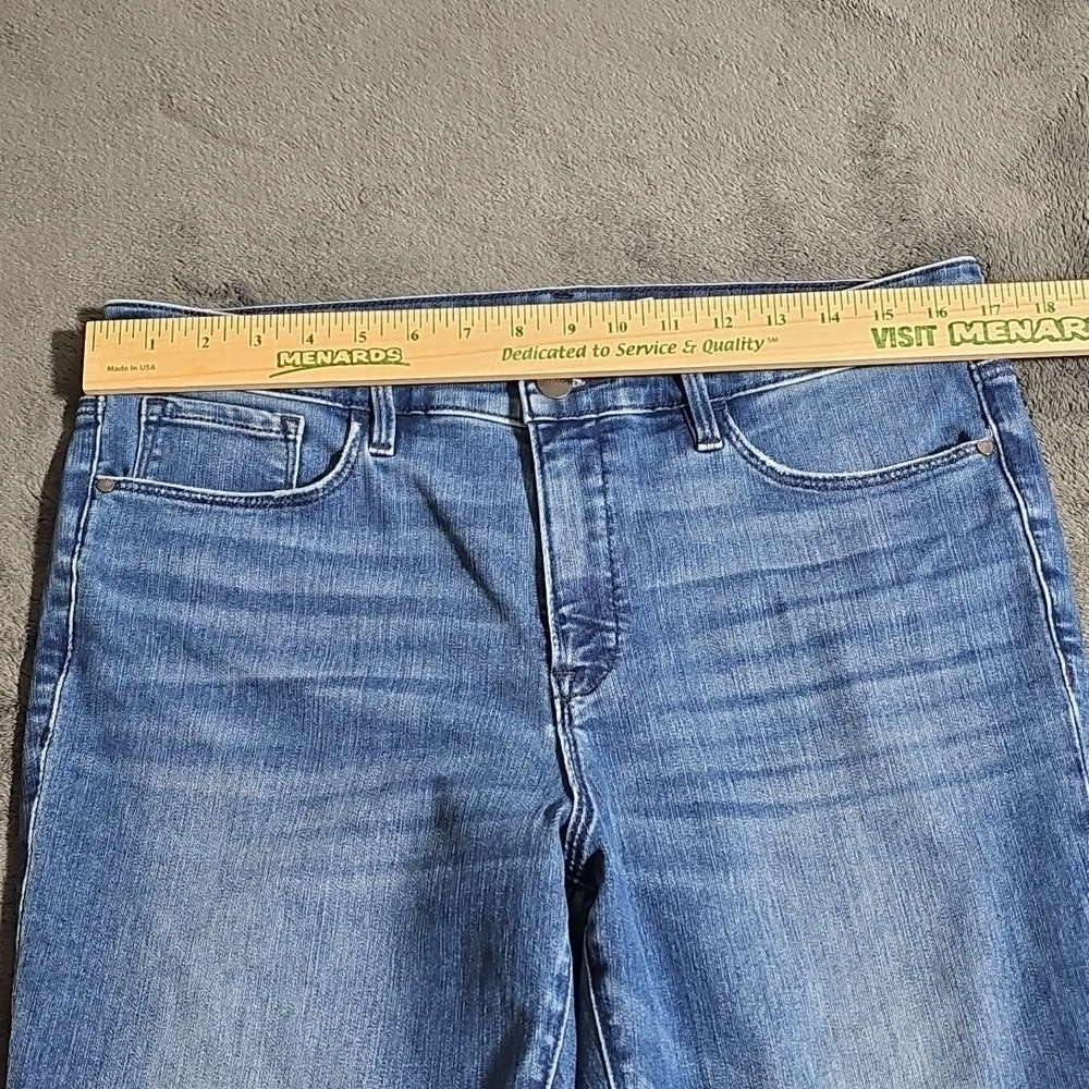 Athleta Sculptek Stretch Cotton Denim Blue Jeans Medium Wash Plus Size 14 - Picture 3 of 11